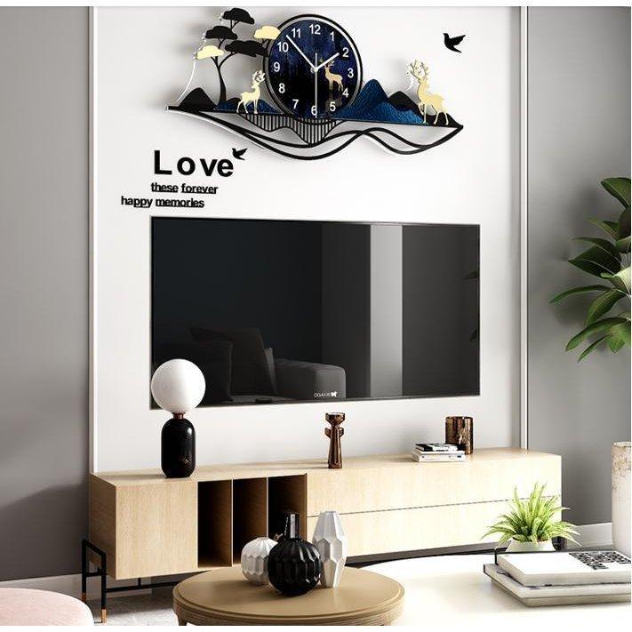 高品質 壁飾り おしゃれ かけ時計 掛け時計 壁掛け時計 大きな森中 北欧 北欧芸術風 プレゼント ウォールクロック おしゃれ 掛け時計 壁掛け時計 商品サイズ 37 cm Oroagri Eu