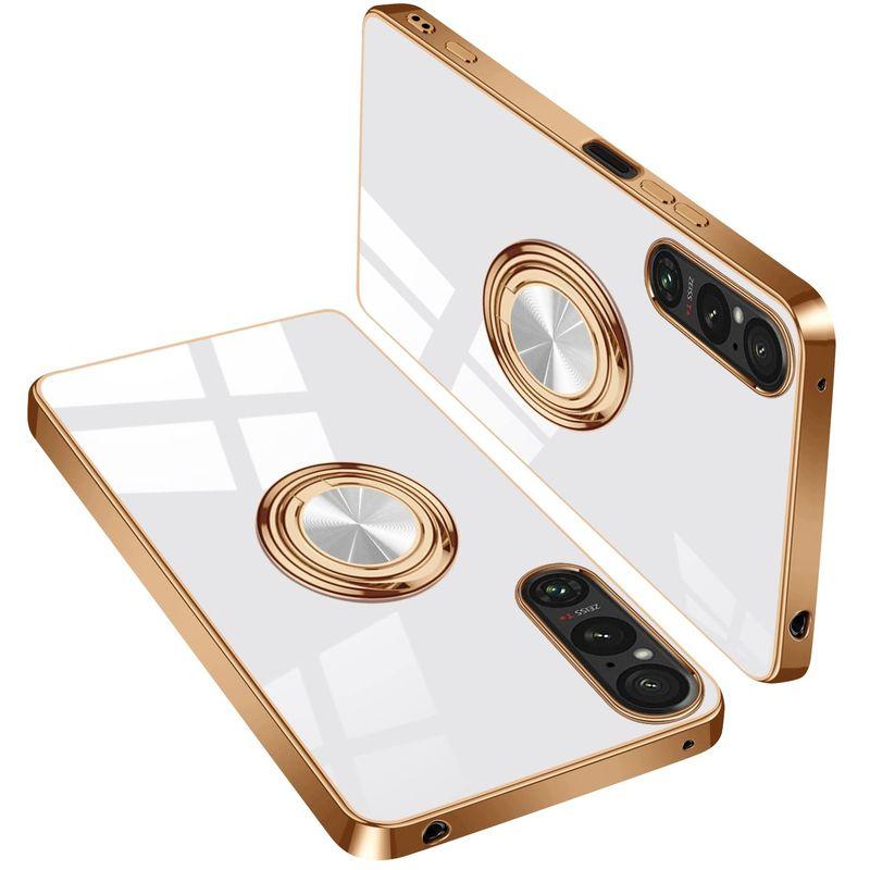 Sony Xperia 1 V ケース リング付き Xperia1V SO51D ケース 耐衝撃 エクスペリア 1 V SOG10 カバー