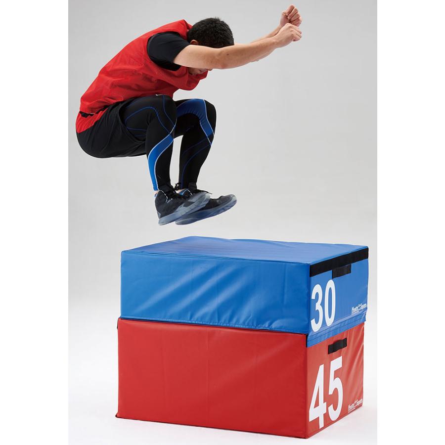 ダンノ DANNO 【メーカー直送品】 ソフトプライオボックス30 瞬発力 ジャンプトーニング 筋トレ ジャンプボックス 30cm 積み替え 持ち運び 軽量 マジックテー_1