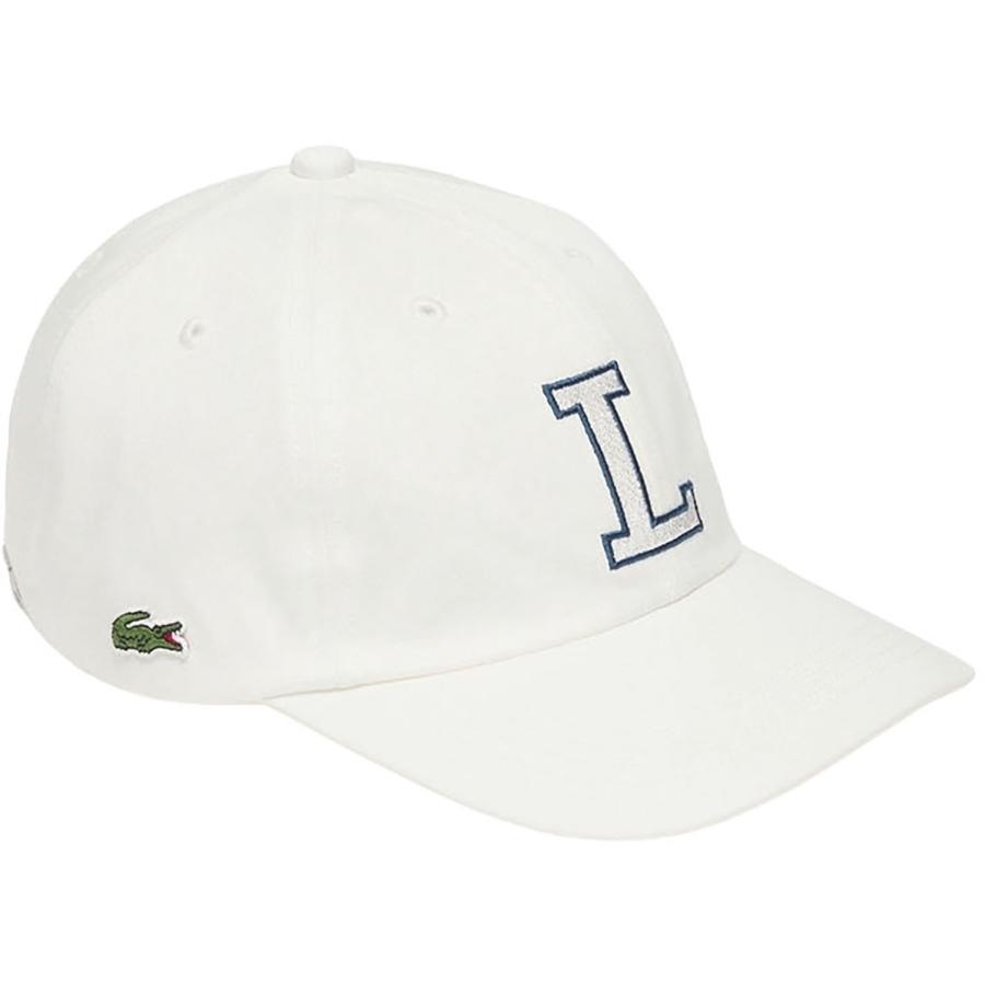 ラコステ LACOSTE コットンツイルLロゴキャップ 帽子 イニシャル ロゴ ステッチ 普段使い デイユース タウンユース お出かけ 屋外 野外 紫外線対策 日