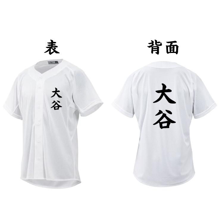 MIZUNO（ミズノ） 【左胸+背面にオーダープリント】野球 練習用