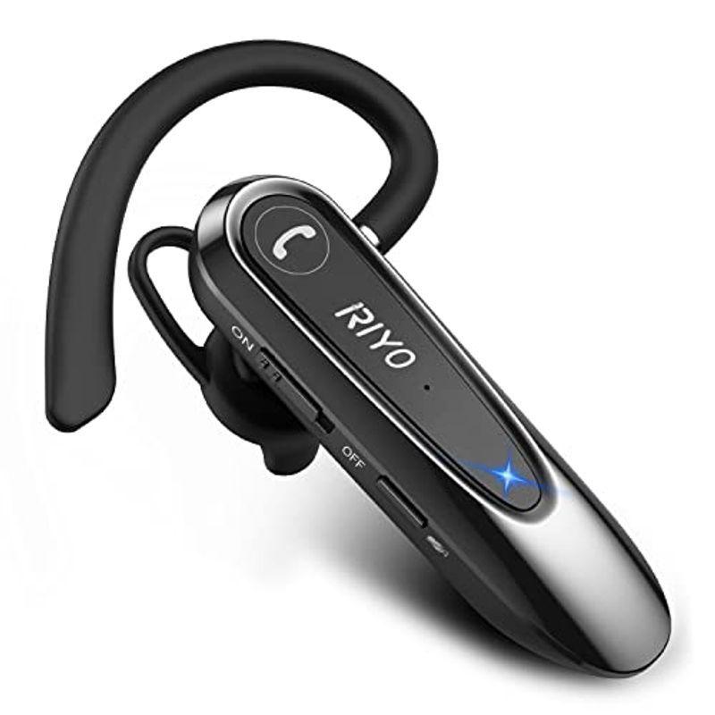 年末のプロモーションRIYO Bluetooth ヘッドセット 片耳 Bluetoothイヤホン バッテリー内蔵 20時間通話 Bluetooth5.0 CVC