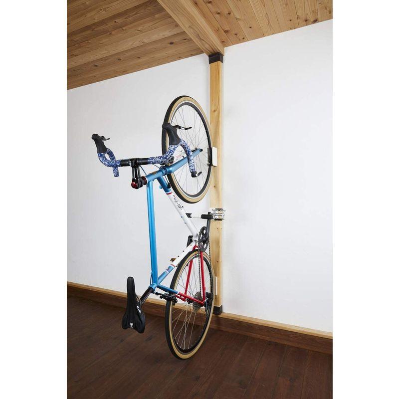 2022正規激安】 サイクルロッカー(CycleLocker) 壁掛け縦置き自転車スタンドハンガー「クランクストッパーウォールCSW-01」  (BLACK) 自転車アクセサリー