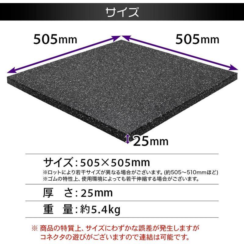 MUSCLE FACTORY ゴムチップマット ジム マット 25mm ゴム フロアマット
