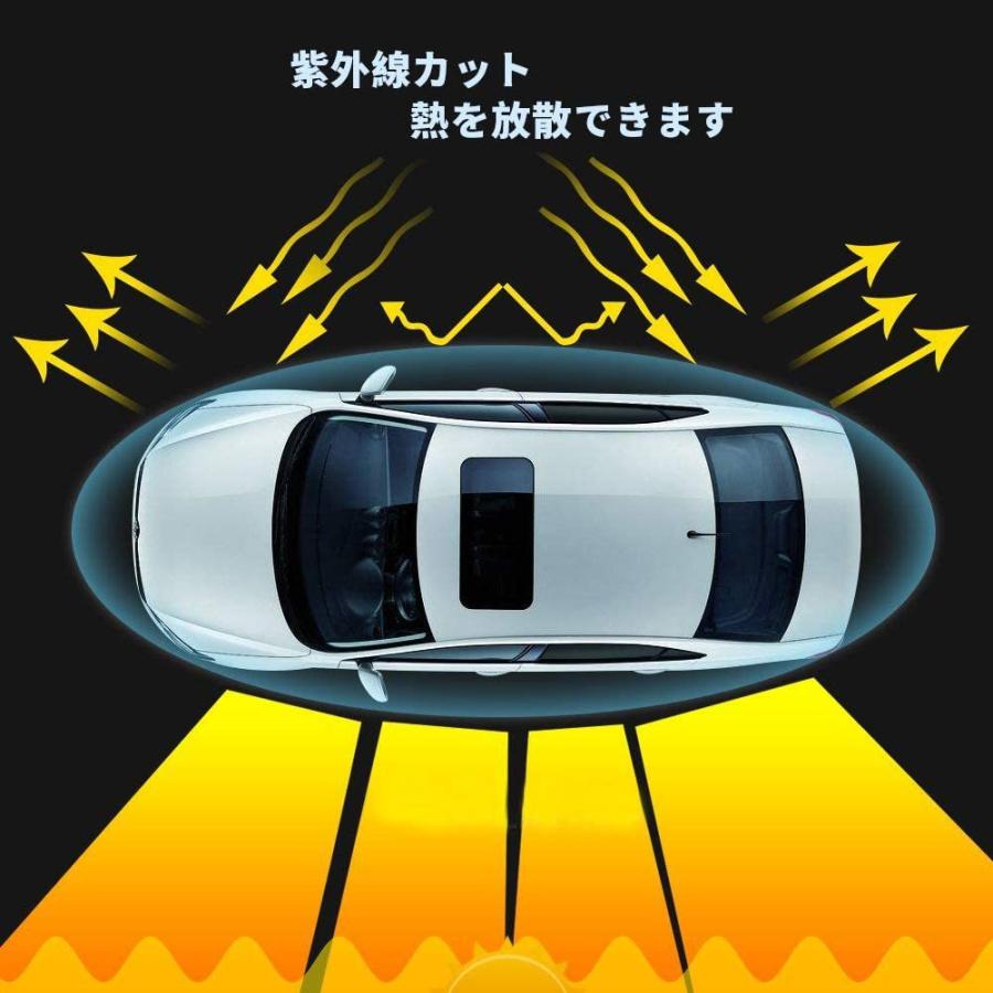 車中泊 車用網戸 遮光サンシェード 2枚入り 虫よけ 日除け カーテン バイザー カー用品|hayabusa-auto-shop|05