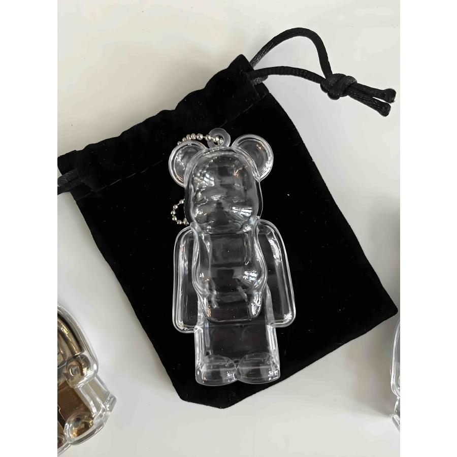 ベアブリック用 クリアケース BE@RBRICK 100% ボールチェーン・ポーチ