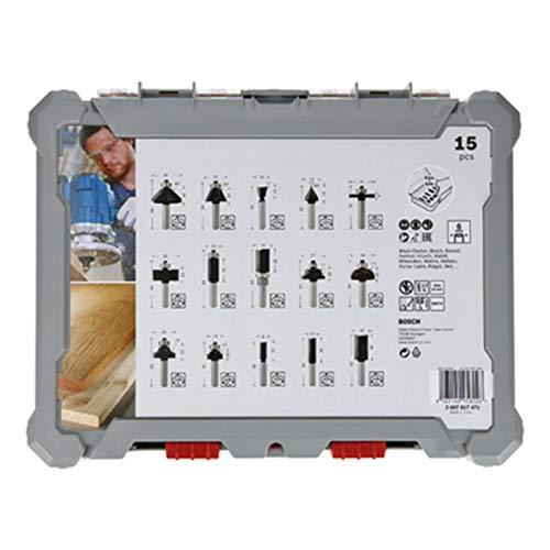 ボッシュ(BOSCH) ルーター・トリマービットセット(15種・15本入 ボッシュ(BOSCH) ルーター・トリマービットセット(15種・15本入
