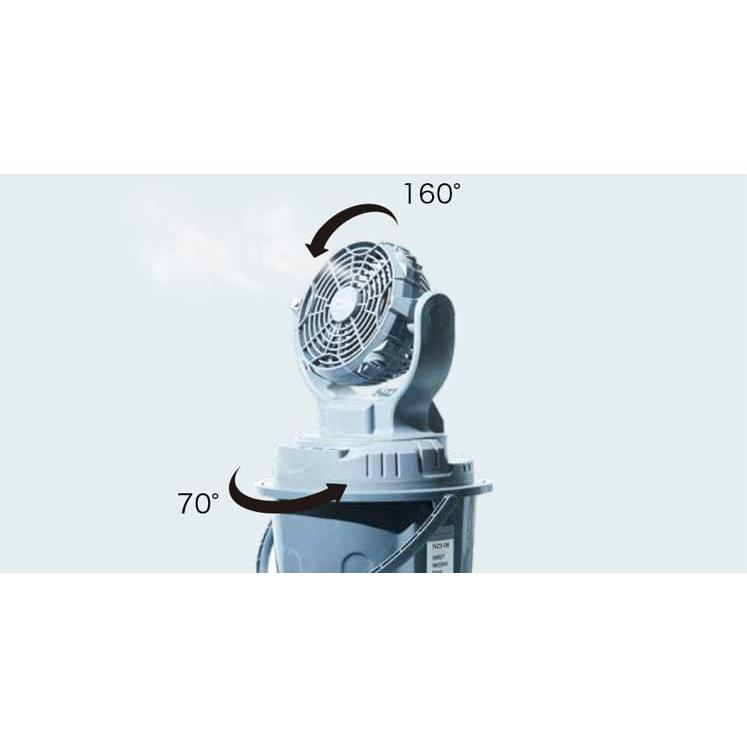 扇風機 ミストワークファン MIST WORK FAN N2306 コードレス ポータブル 熱中症対策 昭和商会 3226001709