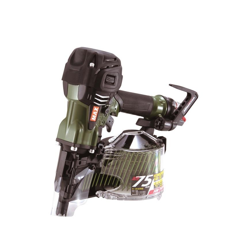 マックス（MAX） 限定色ミリタリーグリーン 高圧コイルネイラ HN-75N4
