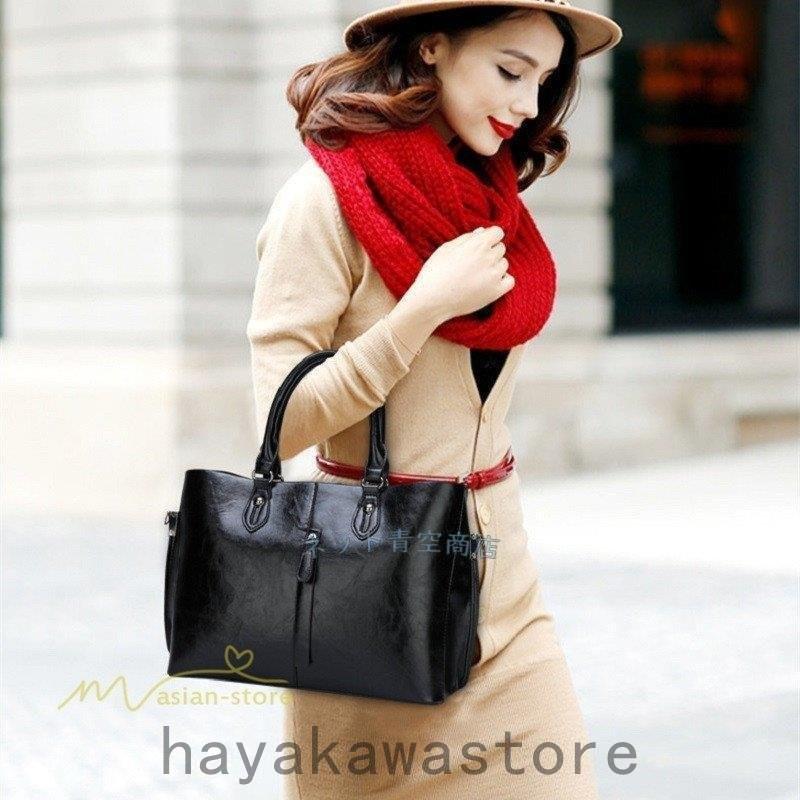 トートバッグ レディース ファスナー付き 多機能 ビジネスバッグ ショルダーバッグ 収納たっぷり 通勤 Puレザー おしゃれ オフィス 仕事 大きめ 無地 超激安