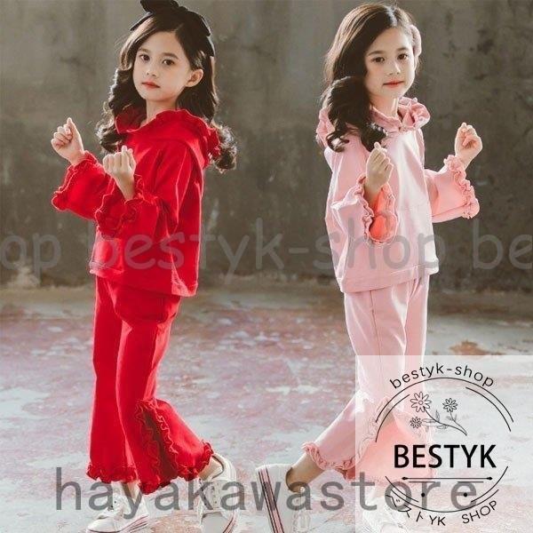 最適な価格 ウエア 子供服 セットアップ 秋服 女の子 可愛い 子供服 セットアップ 秋服 女の子 キッズ 可愛いセット ピンク レッド 上下セット フード付き 春秋着 韓国子供服 スウィート 無地 110cm 160cm Www Threeriversofs Com
