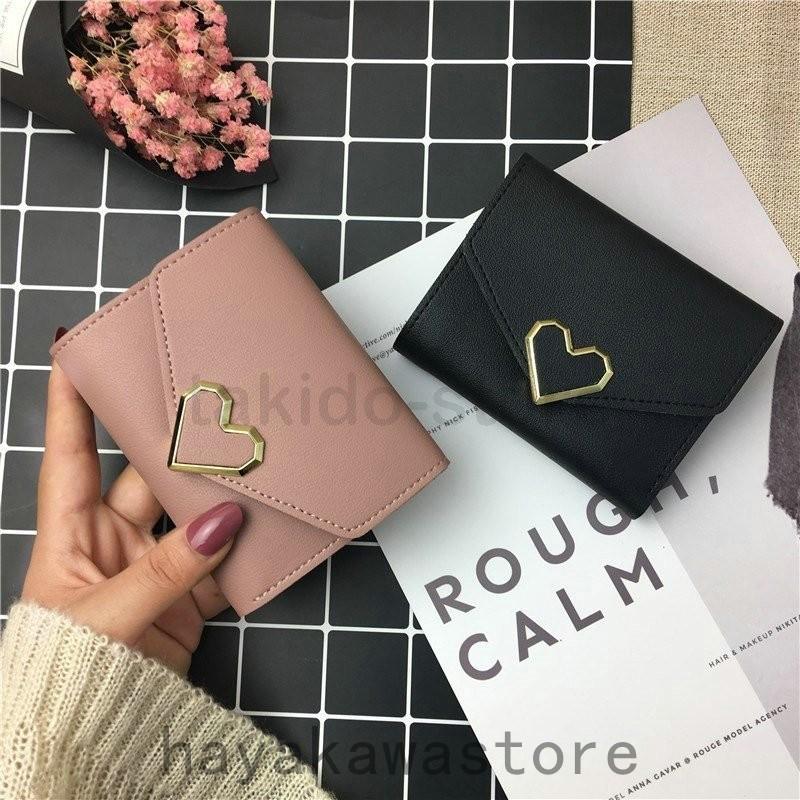 送料関税無料 財布 人気新品 三つ折りミニ財布 可愛いハートデザイン サイフ お札入 人気新品 三つ折りミニ財布 可愛いハートデザイン サイフ お札入れ カード入れ ファッション シンプル プレゼント ギフト おしゃれ ７色お選び