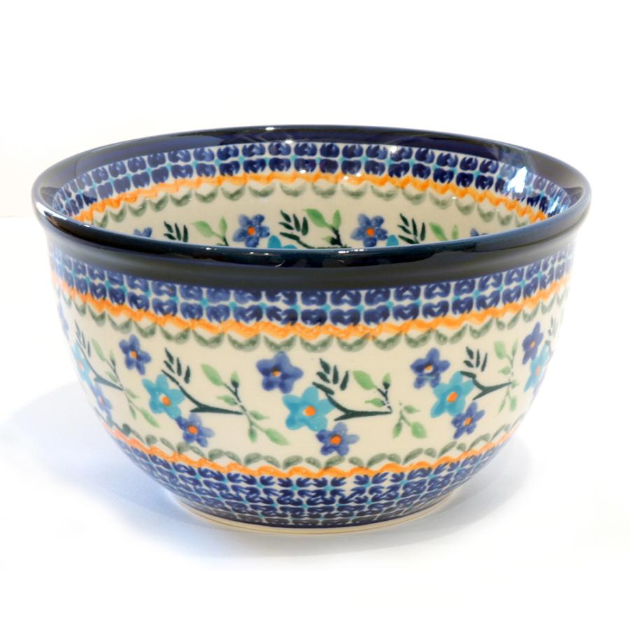 [Zaklady Ceramiczne Boleslawiec/ザクワディ ボレスワヴィエツ陶器]内側柄ありラウンドボウル(Lサイズ)-1154/ポーランド陶器 ポーリッシュポタリー