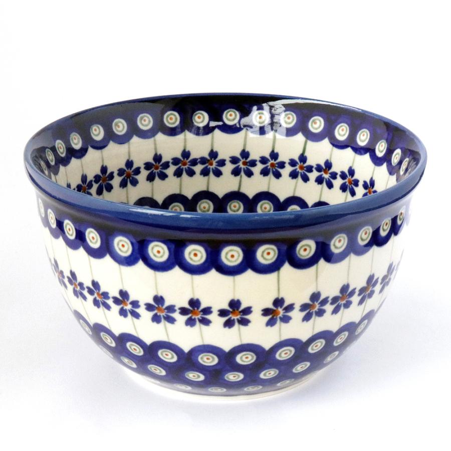 [Zaklady Ceramiczne Boleslawiec/ザクワディ ボレスワヴィエツ陶器]内側柄ありラウンドボウル(Lサイズ)-166/ポーランド陶器 ポーリッシュポタリー
