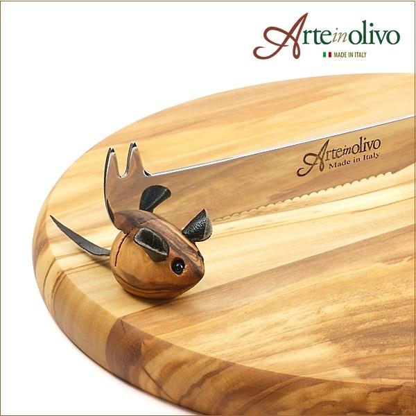 Arteinolivo] チーズナイフ付きラウンドカッティングボード : 葉山