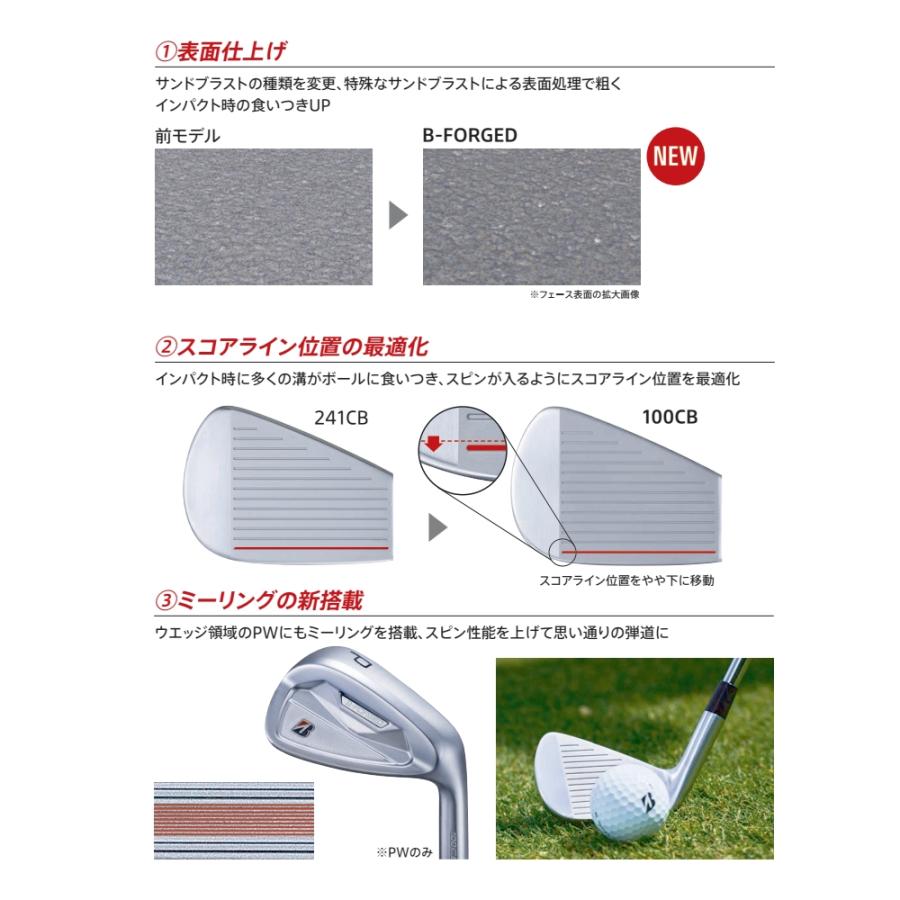 BRIDGESTONE GOLF ブリヂストン 100CB アイアン 5本セット（#6-PW
