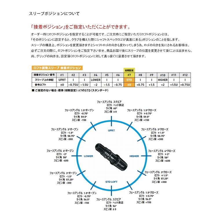 TaylorMade テーラーメイド スリーブ付きシャフト 三菱 TENSEI