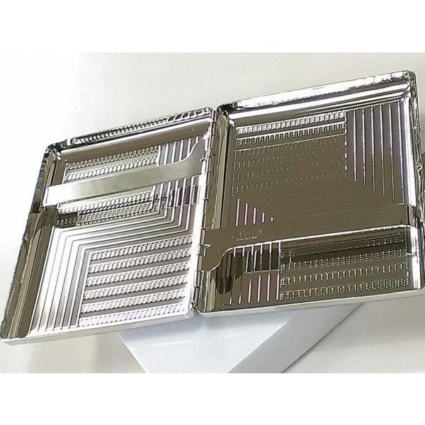 シガレットケース ロング 20本 彫刻デザイン タバコケース おしゃれ