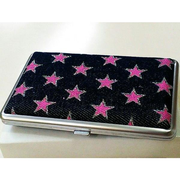 シガレットケース レディース ピンクスター タバコケース かわいい デニム生地貼り 煙草入れ ロング対応 コンパクト 可愛い 0059 Zippoタバコケース喫煙具のハヤミ 通販 Yahoo ショッピング