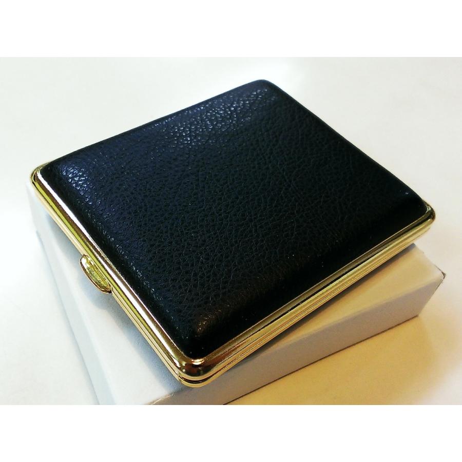 シガレットケース ドイツstoll社製 ブラックレザー ゴールドフレーム 18本収納 おしゃれなタバコケース メンズ 0140 Zippoタバコケース喫煙具のハヤミ 通販 Yahoo ショッピング