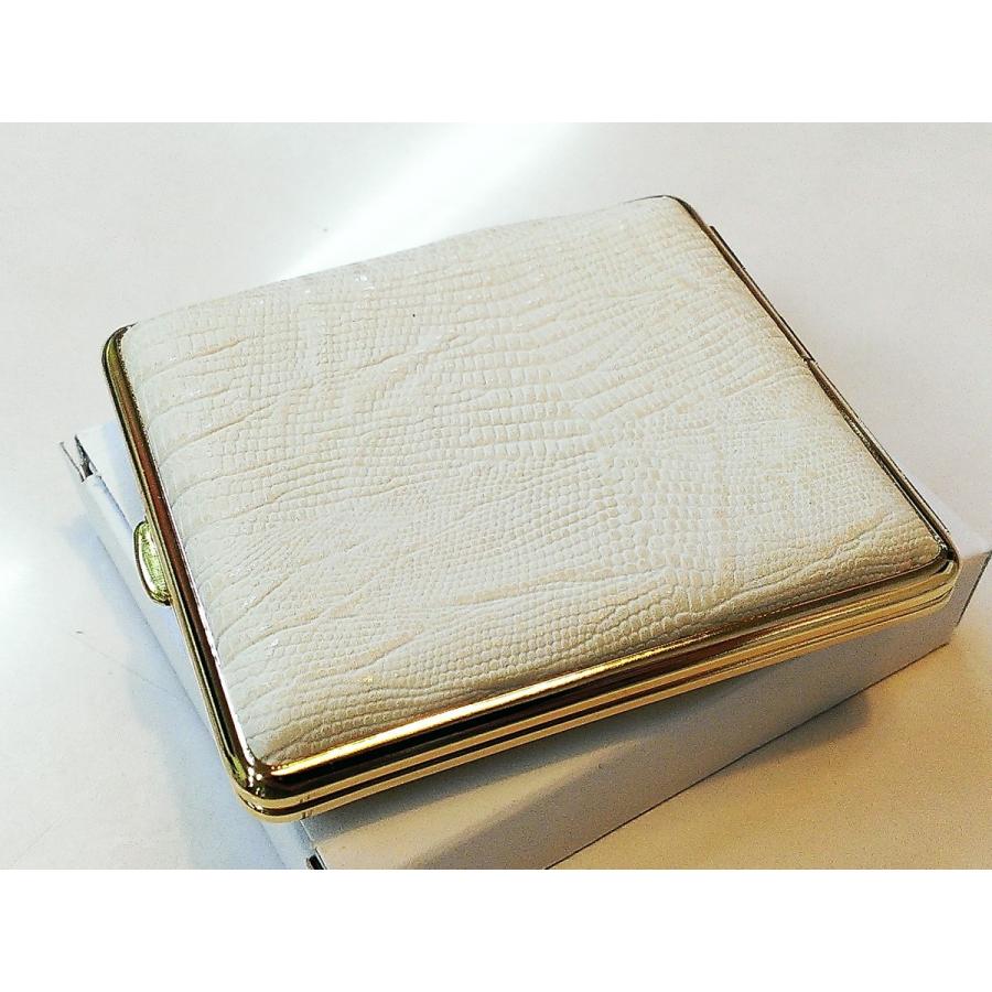 シガレットケース ドイツstoll社製 ホワイトリザード ゴールドフレーム 18本収納 おしゃれなタバコケース メンズ 0143 Zippoタバコ ケース喫煙具のハヤミ 通販 Yahoo ショッピング