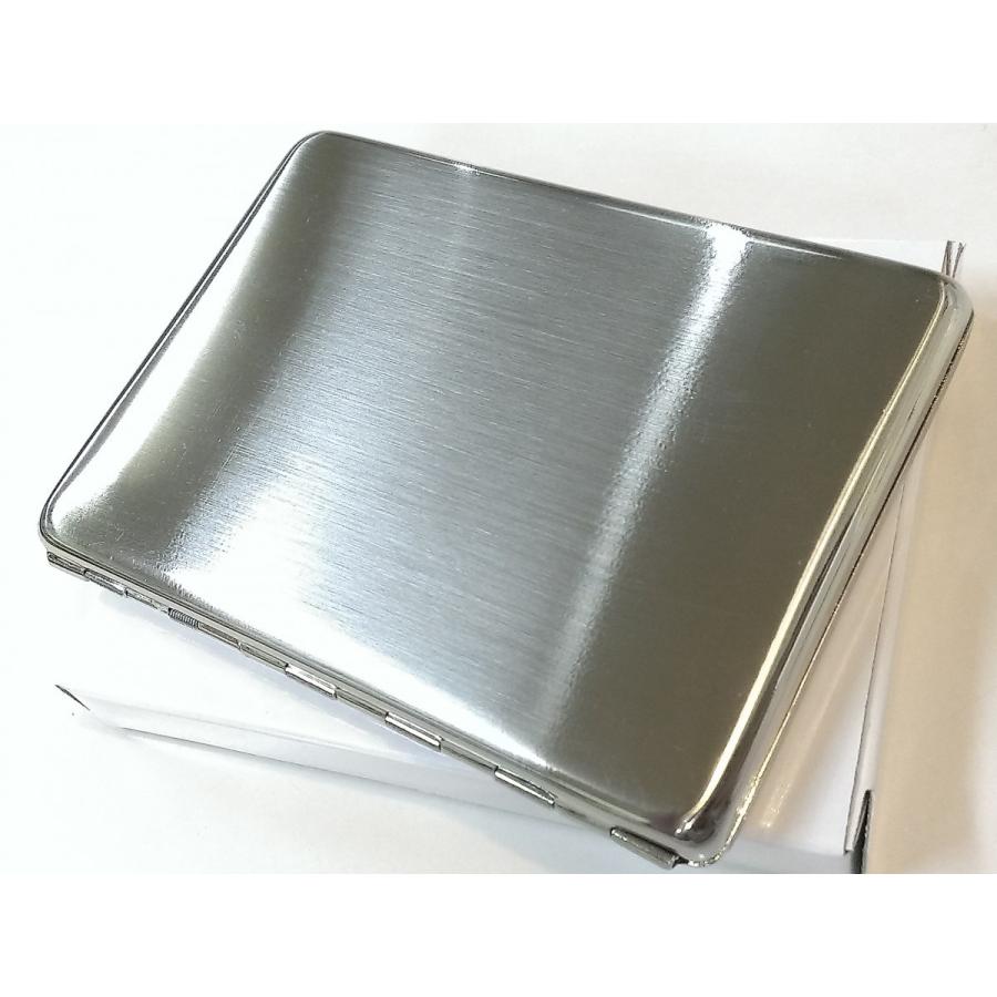 シガレットケース ロング シルバーサテン タバコケース レディース