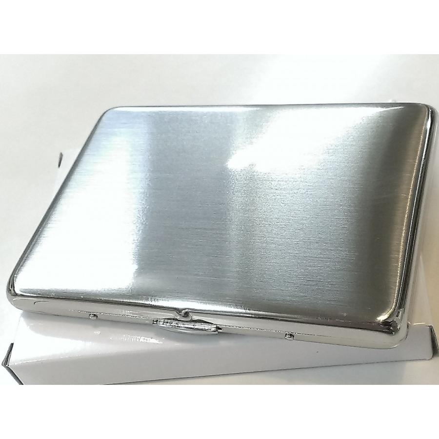 シガレットケース ロング シルバーサテン タバコケース レディース