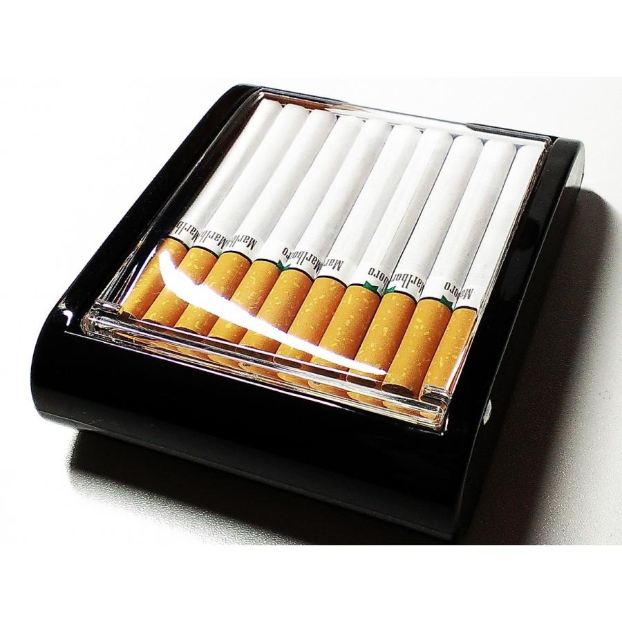 卓上型シガレットケース アクリル×ブラック タバコケース 葉巻 小物