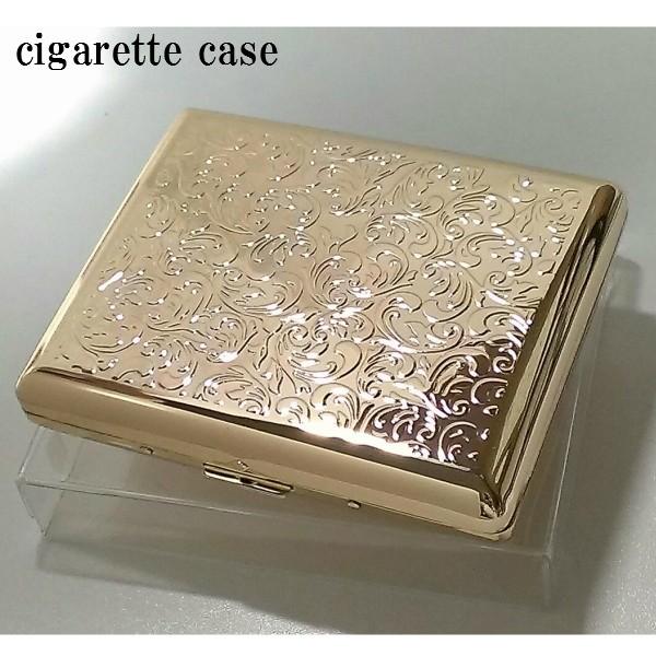 Pearl シガレットケース ロング レディース 20本 ゴールドアラベスク