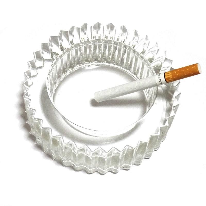 卓上灰皿 ガラス灰皿 丸型 タバコ 高級 おしゃれ 喫煙具 インテリア