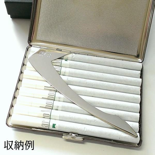 Pearl シガレットケース ロング タバコケース コスモス 薄型 キャメル