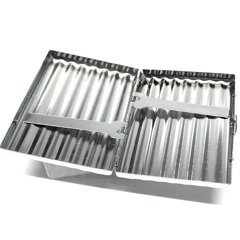 シガレットケース 16本 85mm コンパクト タバコケース Sニッケル