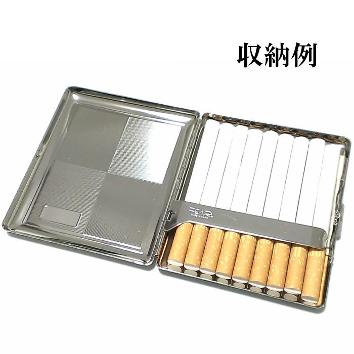 シガレットケース 9本 収納 薄型 タバコケース ニッケルパターン
