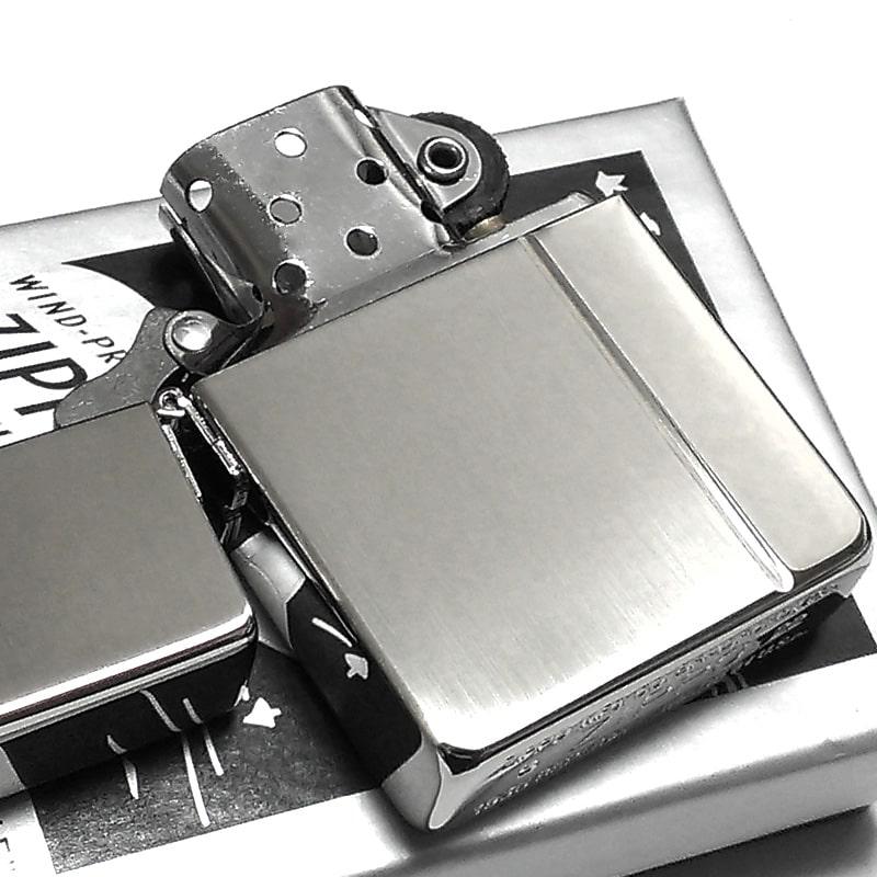 ZIPPO ライター 1935 レプリカ 復刻 サテン＆ミラー コンビネーション シルバー ジッポ シンプル 鏡面仕上げ 銀  両面加工｜hayamipro｜04