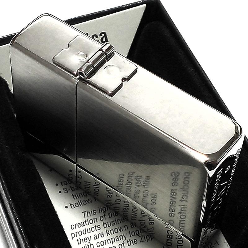 レプリカ ZIPPO ライター 1935 復刻 サテン＆ミラー コンビネーション