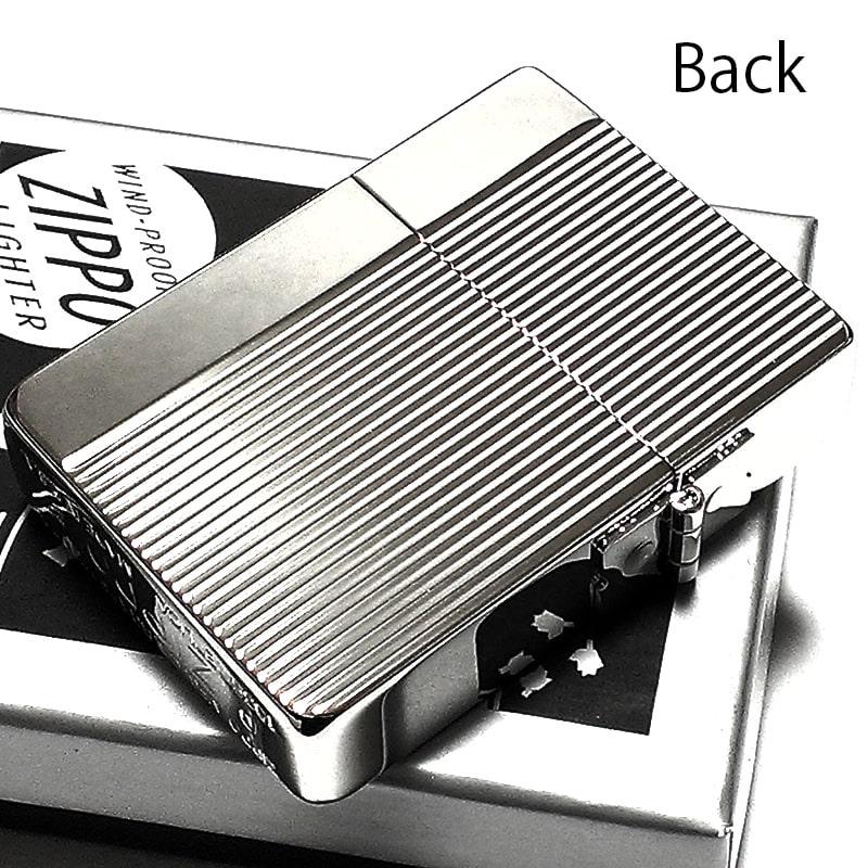 レプリカ ZIPPO 1935 復刻 ダイヤカットライン ストライプ シルバー
