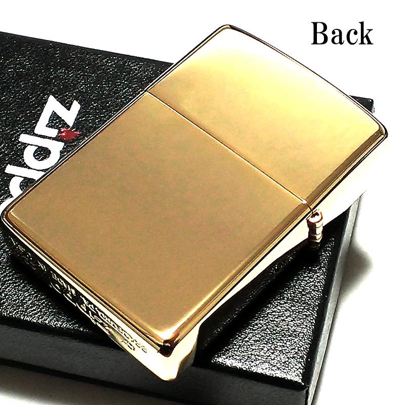 ZIPPO（ジッポー） マーブル クラシックデザイン ゴールド＆ブラウン 