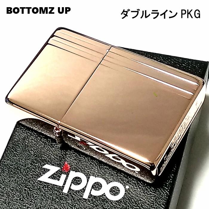 ZIPPO ライター ボトムズアップ ジッポ ダブルライン ピンクゴールド 両面加工 ミラー仕上げ プレゼント メンズ レディース かっこいい :  1201s537 : Zippoタバコケース喫煙具のハヤミ - 通販 - Yahoo!ショッピング
