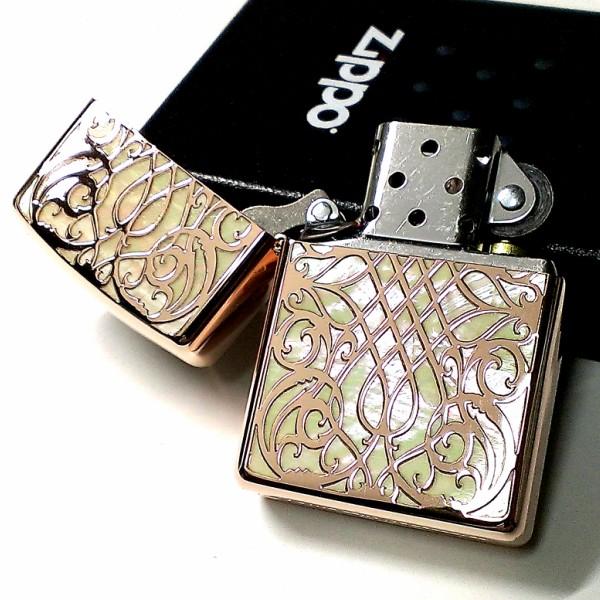 ZIPPO（ジッポー） アーマー ジッポ ライター シェルアラベスク ピンク 