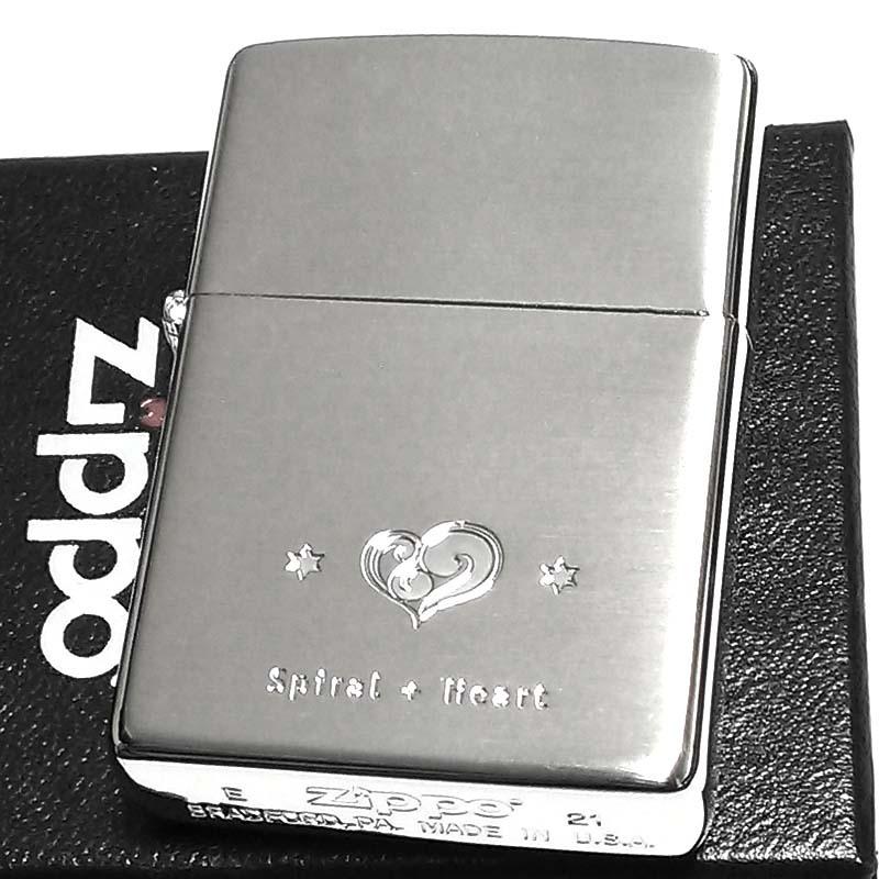 ZIPPO（ジッポー） 可愛い ライター スパイラルハート チャーム ジッポ