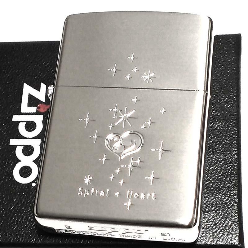 ZIPPO 可愛い ライター スパイラルハート シャイニングスター 