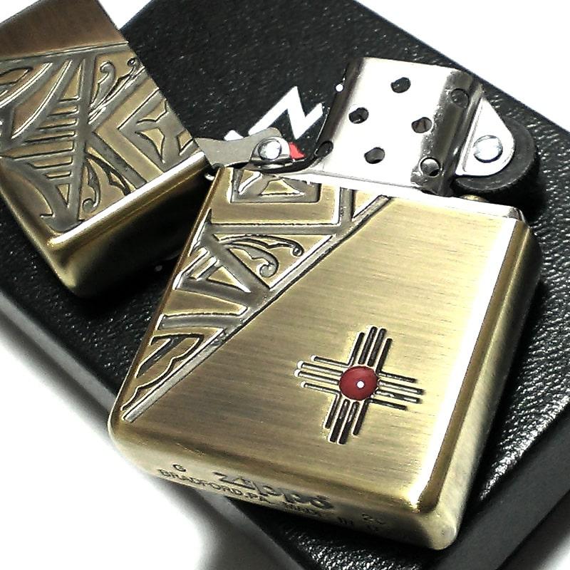ZIPPO ライター ネイティブアメリカン お守り ジッポ ブラス