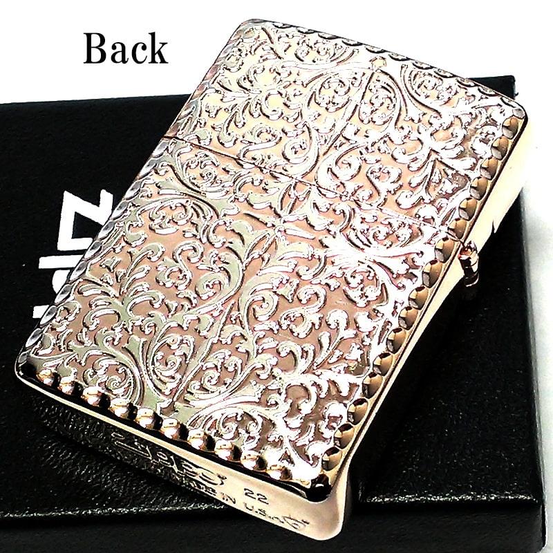 ZIPPO ライター ピンクゴールド アーマー両面アラベスク ジッポ ZIPPO ライター ピンクゴールド アーマー両面アラベスク ジッポ