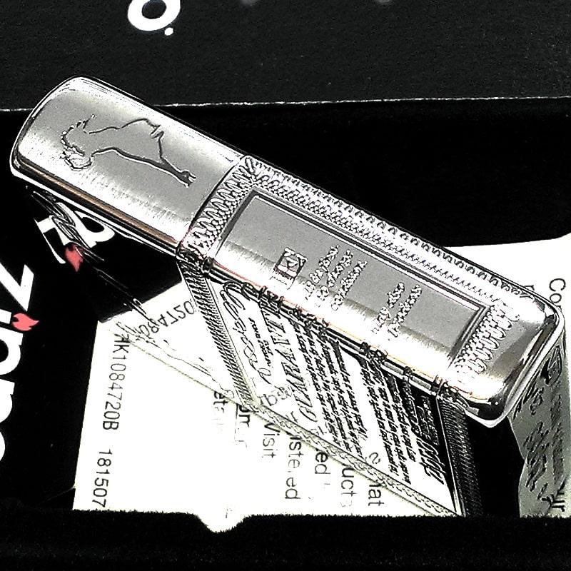 【Guillotine】韮澤 靖　ギロチーナ シルバー灰皿 ジッポー両面加工 Guillotine】韮澤 靖 ギロチーナ シルバー灰皿 ジッポー両面加工