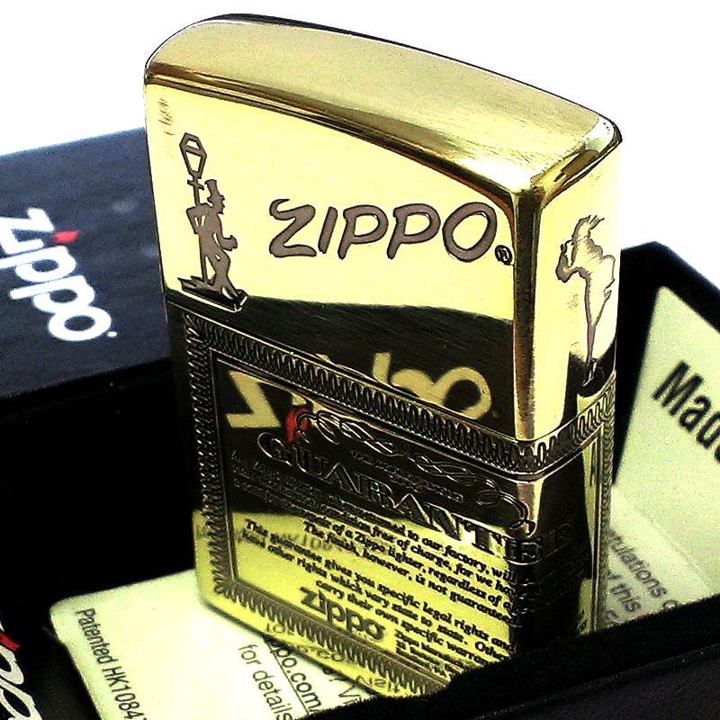 ZIPPO（ジッポー） ギャランティー ブラス ジッポ ライター 彫刻