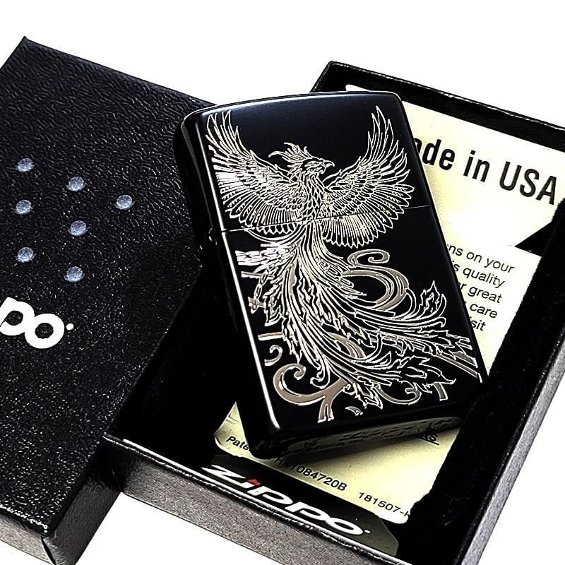ZIPPO（ジッポー） ライター かっこいい 和柄 鳳凰 マット