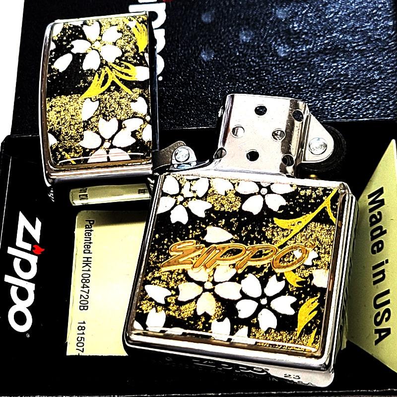 ZIPPO（ジッポー） ライター 和柄 桜 おしゃれ ジッポ ロゴ 友禅和紙 