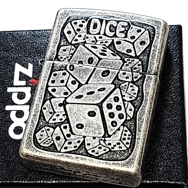 ZIPPO（ジッポー） ライター アンティークダイス シルバー ジッポ 