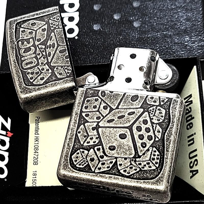 ZIPPO（ジッポー） ライター アンティークダイス シルバー ジッポ