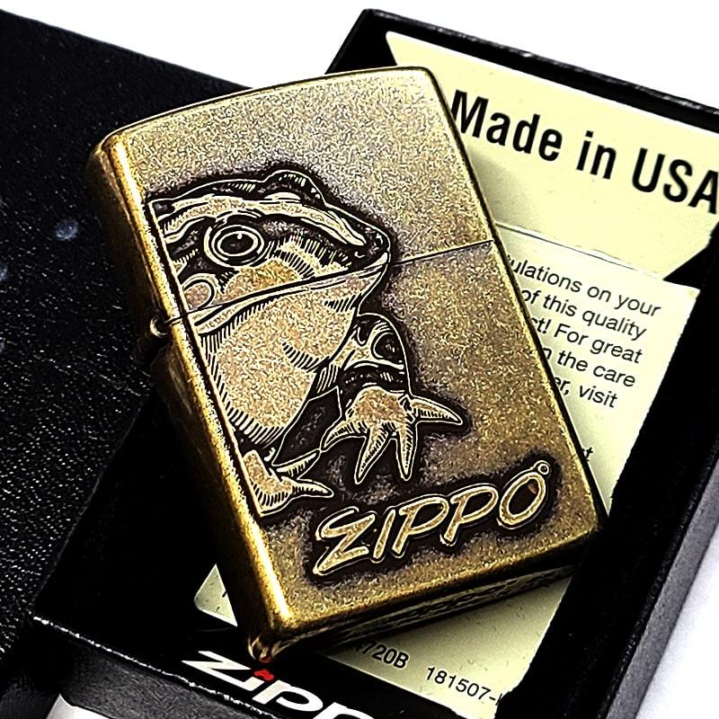 ZIPPO（ジッポー） クラシックメタル かっこいい フロッグ ユーズド
